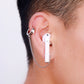 Boucles d'oreilles anti-perte tendance pour écouteurs Bluetooth