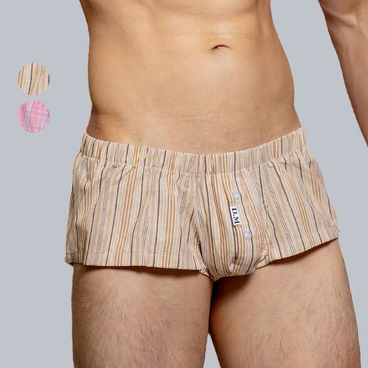 Boxer à Carreaux à 2 Boutons pour Hommes